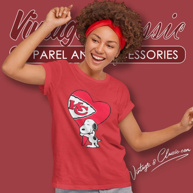 Snoopy Heart Love Kc Chiefs Women TShirt Snoopy Heart Love Kc Chiefs Women TShirt