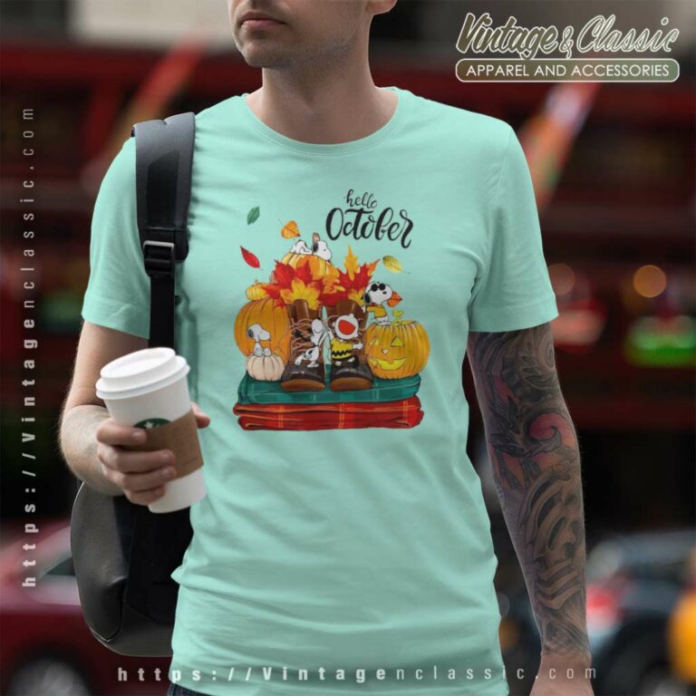 Snoopy Hello October Shirt Halloween T Shirt Snoopy Hello October Shirt Halloween T Shirt