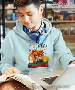 Snoopy Hello October Shirt Halloween 5 Snoopy Hello October Shirt Halloween kids Hoodie