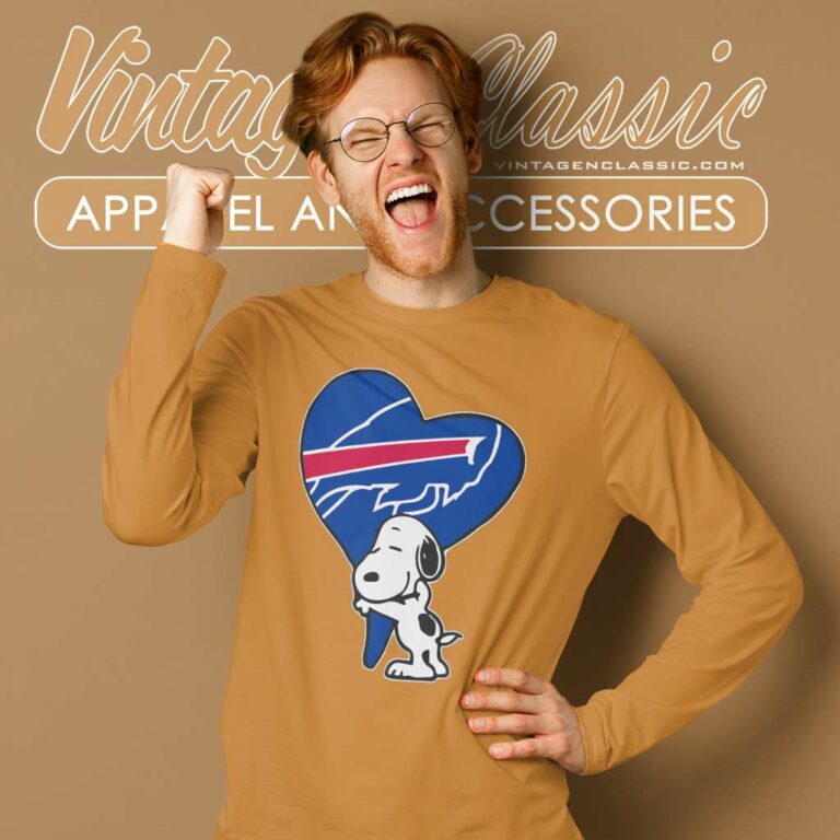 Snoopy Hugs The Buffalo Bills Heart Nfl Long Sleeve Tee Snoopy Hugs The Buffalo Bills Heart Nfl Long Sleeve Tee