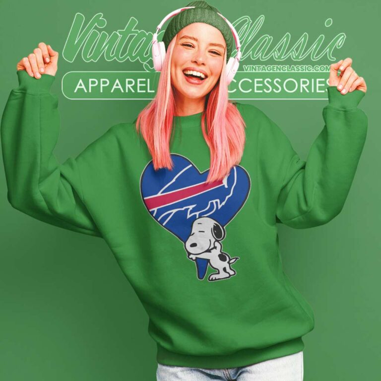 Snoopy Hugs The Buffalo Bills Heart Nfl Sweatshirt Snoopy Hugs The Buffalo Bills Heart Nfl Sweatshirt