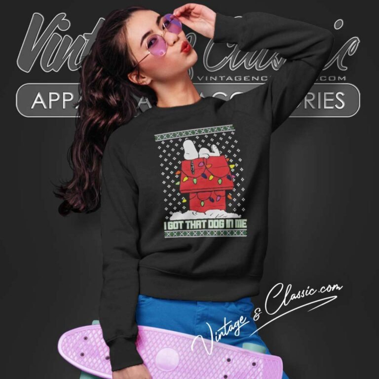 Snoopy I Got That Dog In Me Ugly Christmas Sweatshirt Snoopy I Got That Dog In Me Ugly Christmas Sweatshirt
