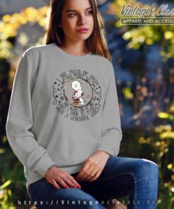 Snoopy I See Trees Of Green Red Roses Too Sweatshirt