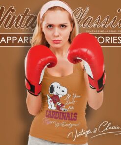 Snoopy If You Dont Like Arizona Cardinals Kiss My Endzone Tank Top Racerback