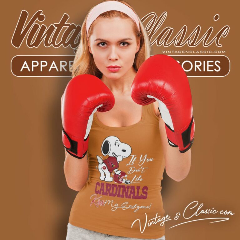 Snoopy If You Dont Like Arizona Cardinals Kiss My Endzone Tank Top Racerback Snoopy If You Dont Like Arizona Cardinals Kiss My Endzone Tank Top Racerback