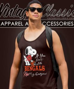 Snoopy If You Dont Like Cincinnati Bengals Kiss My Endzone Tank Top Racerback