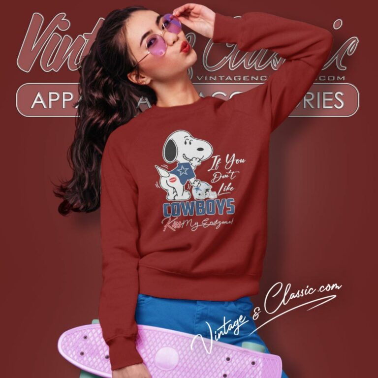 Snoopy If You Dont Like Dallas Cowboys Kiss My Endzone Sweatshirt Snoopy If You Dont Like Dallas Cowboys Kiss My Endzone Sweatshirt
