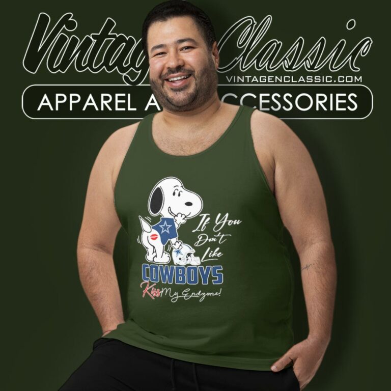 Snoopy If You Dont Like Dallas Cowboys Kiss My Endzone Tank Top Racerback Snoopy If You Dont Like Dallas Cowboys Kiss My Endzone Tank Top Racerback
