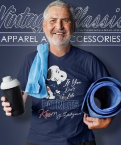 Snoopy If You Dont Like New England Patriots Kiss My Endzone V Neck TShirt