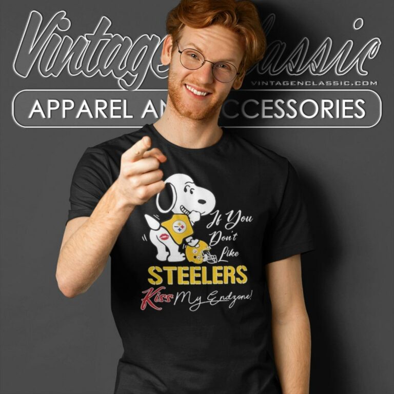Snoopy If You Dont Like Pittsburgh Steelers Kiss My Endzone T Shirt Snoopy If You Dont Like Pittsburgh Steelers Kiss My Endzone T Shirt