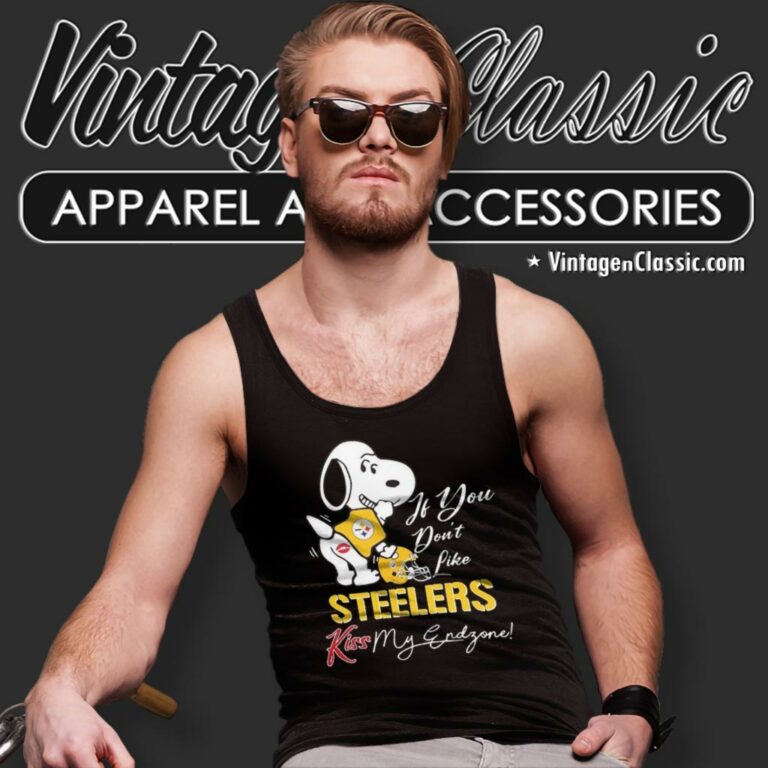 Snoopy If You Dont Like Pittsburgh Steelers Kiss My Endzone Tank Top Racerback Snoopy If You Dont Like Pittsburgh Steelers Kiss My Endzone Tank Top Racerback