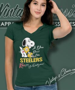 Snoopy If You Dont Like Pittsburgh Steelers Kiss My Endzone Shirt 5 Snoopy If You Dont Like Pittsburgh Steelers Kiss My Endzone V Neck TShirt