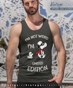 Snoopy Im Not Weird Im Limited Edition Tank Top Racerback