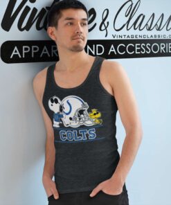 Snoopy Indianapolis Colts Nfl Football Tank Top Racerback