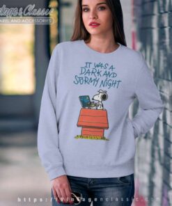 Snoopy It Was A Dark And Stormy Night Sweatshirt