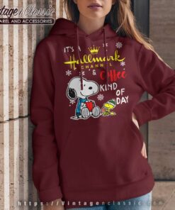 Snoopy Its A Hallmark Channel And Coffee Kind Of Day Hoodie