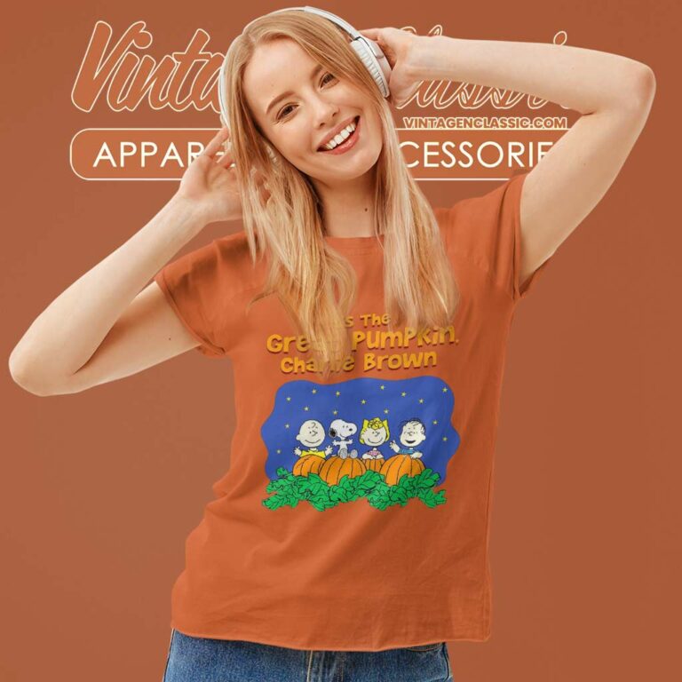 Snoopy Its The Great Pumpkin Charlie Brown Women TShirt Snoopy Its The Great Pumpkin Charlie Brown Women TShirt