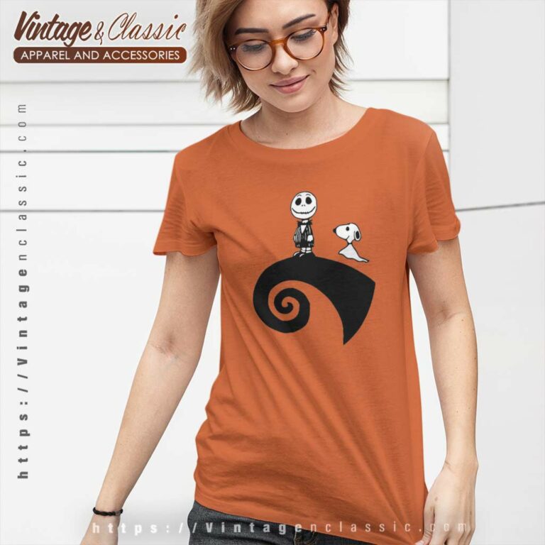 Snoopy Jack Skellington Shirt Halloween Women TShirt Snoopy Jack Skellington Shirt Halloween Women TShirt