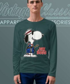 Snoopy Joe Boss Bruce Springsteen Music Rock Long Sleeve Tee