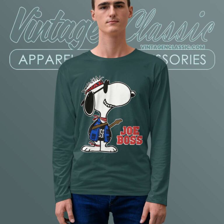 Snoopy Joe Boss Bruce Springsteen Music Rock Long Sleeve Tee Snoopy Joe Boss Bruce Springsteen Music Rock Long Sleeve Tee