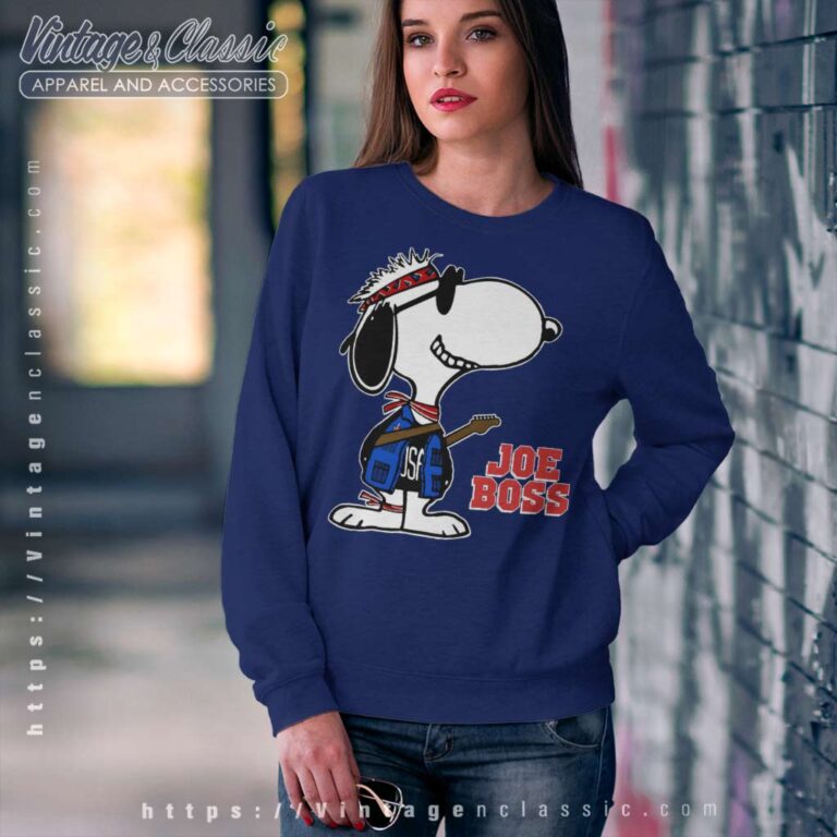 Snoopy Joe Boss Bruce Springsteen Music Rock Sweatshirt Snoopy Joe Boss Bruce Springsteen Music Rock Sweatshirt