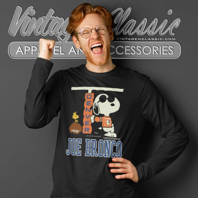 Snoopy Joe Bronco Denver Broncos Long Sleeve Tee Snoopy Joe Bronco Denver Broncos Long Sleeve Tee
