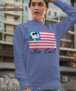Snoopy Joe Cool American Flag Sweatshirt