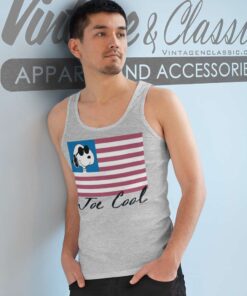 Snoopy Joe Cool American Flag Tank Top Racerback