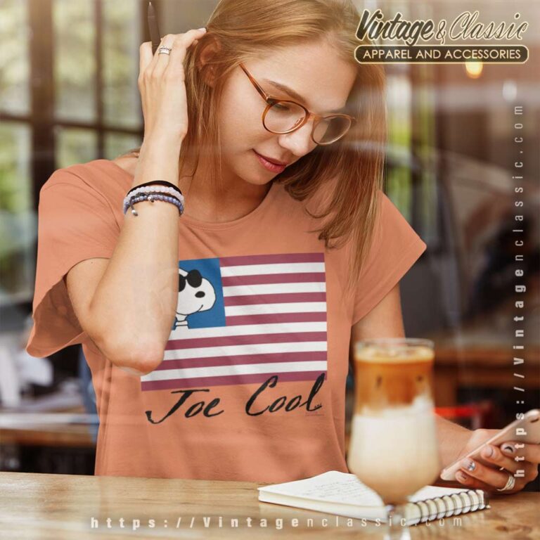 Snoopy Joe Cool American Flag Women TShirt Snoopy Joe Cool American Flag Women TShirt