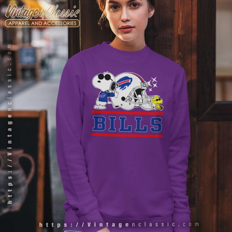 Snoopy Joe Cool And Woodstock Buffalo Bills Sweatshirt Snoopy Joe Cool And Woodstock Buffalo Bills Sweatshirt
