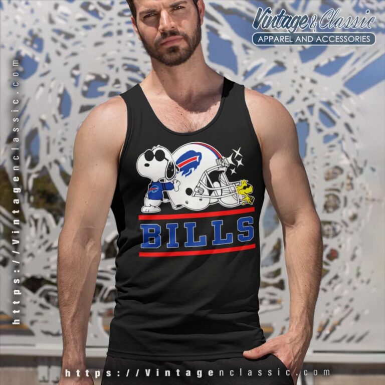 Snoopy Joe Cool And Woodstock Buffalo Bills Tank Top Racerback Snoopy Joe Cool And Woodstock Buffalo Bills Tank Top Racerback