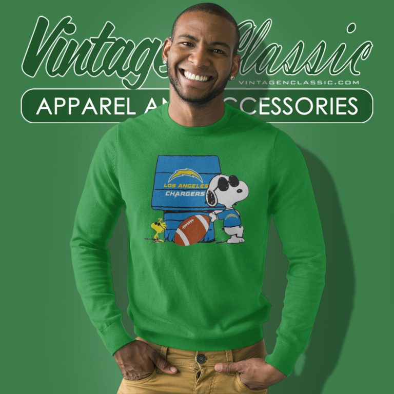Snoopy Joe Cool And Woodstock Los Angeles Chargers Sweatshirt 1 Snoopy Joe Cool And Woodstock Los Angeles Chargers Sweatshirt 1