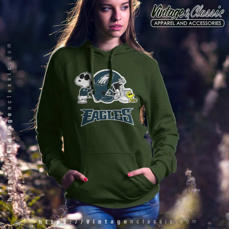 Snoopy Joe Cool And Woodstock Philadelphia Eagles Hoodie Snoopy Joe Cool And Woodstock Philadelphia Eagles Hoodie