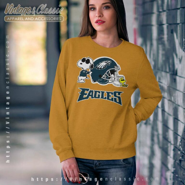 Snoopy Joe Cool And Woodstock Philadelphia Eagles Sweatshirt Snoopy Joe Cool And Woodstock Philadelphia Eagles Sweatshirt