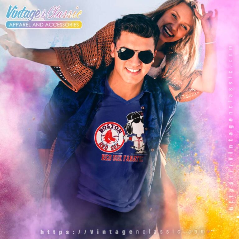 Snoopy Joe Cool Boston Red Sox V Neck TShirt Snoopy Joe Cool Boston Red Sox V Neck TShirt