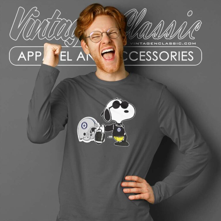 Snoopy Joe Cool Dallas Cowboys Long Sleeve Tee Snoopy Joe Cool Dallas Cowboys Long Sleeve Tee