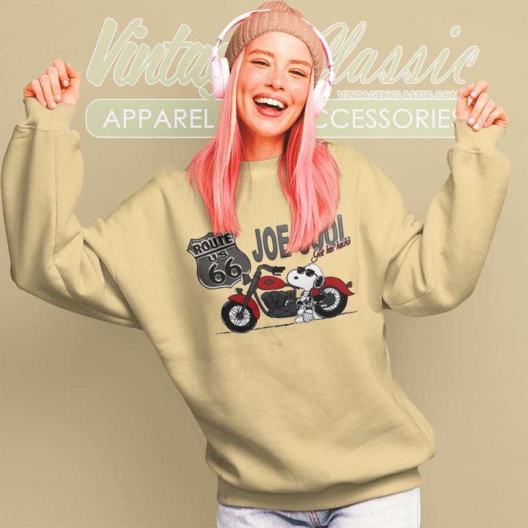 Snoopy Joe Cool Got His Kicks Route Us 66 Sweatshirt Snoopy Joe Cool Got His Kicks Route Us 66 Sweatshirt