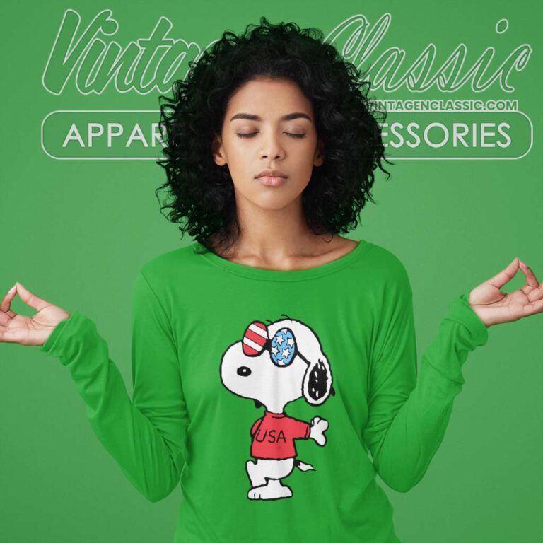Snoopy Joe Cool Independence Day 4th Of July Long Sleeve Tee Snoopy Joe Cool Independence Day 4th Of July Long Sleeve Tee