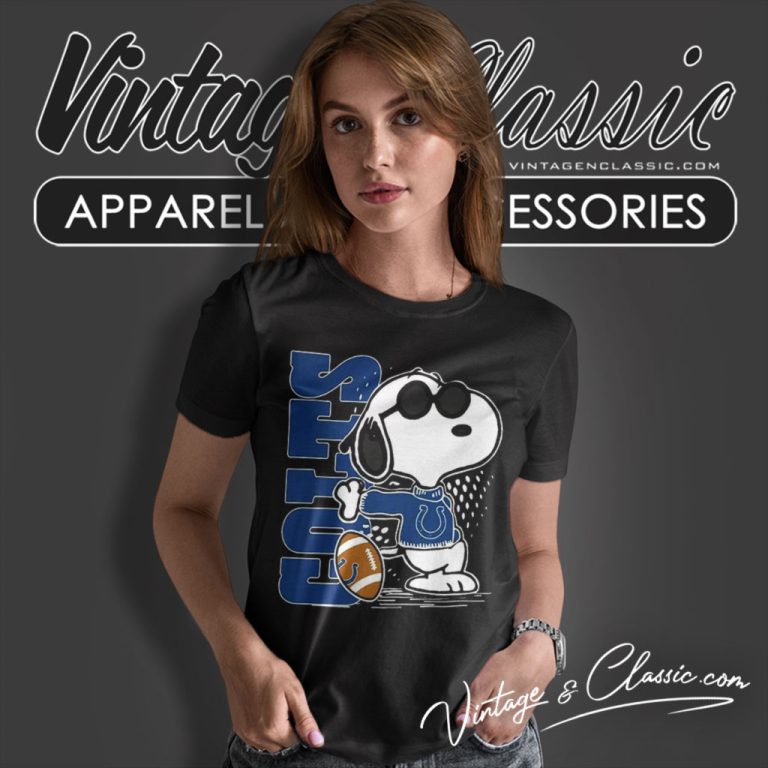Snoopy Joe Cool Indianapolis Colts Women T Shirt Snoopy Joe Cool Indianapolis Colts Women T Shirt