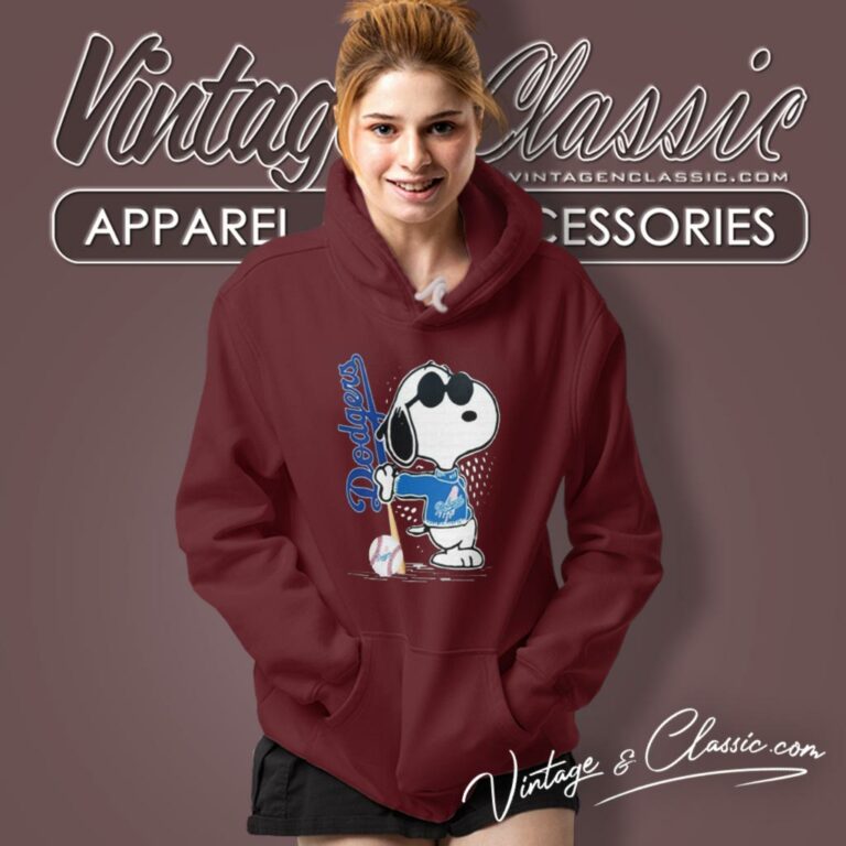 Snoopy Joe Cool Los Angeles Dodgers Hoodie Snoopy Joe Cool Los Angeles Dodgers Hoodie