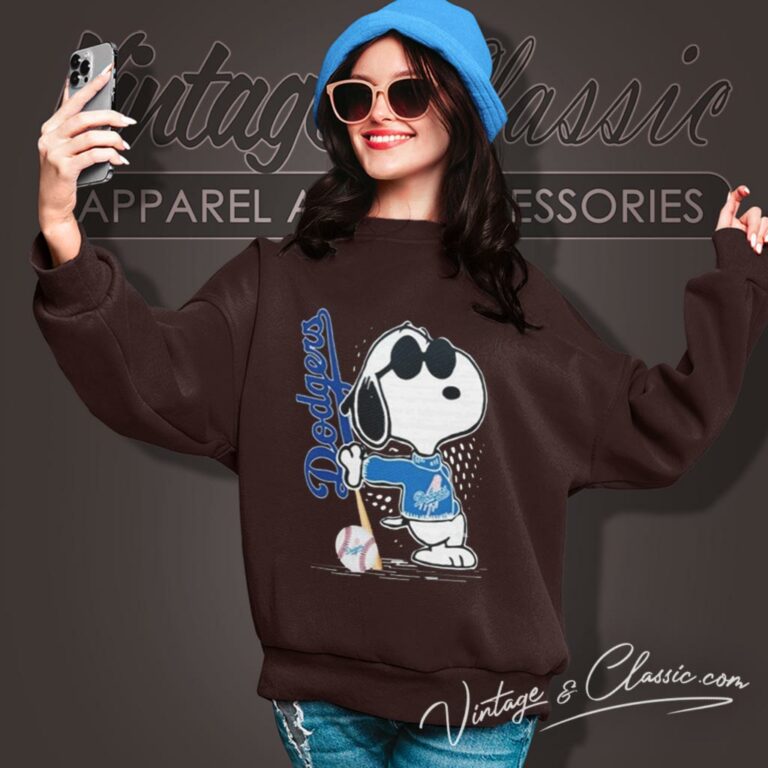 Snoopy Joe Cool Los Angeles Dodgers Sweatshirt Snoopy Joe Cool Los Angeles Dodgers Sweatshirt