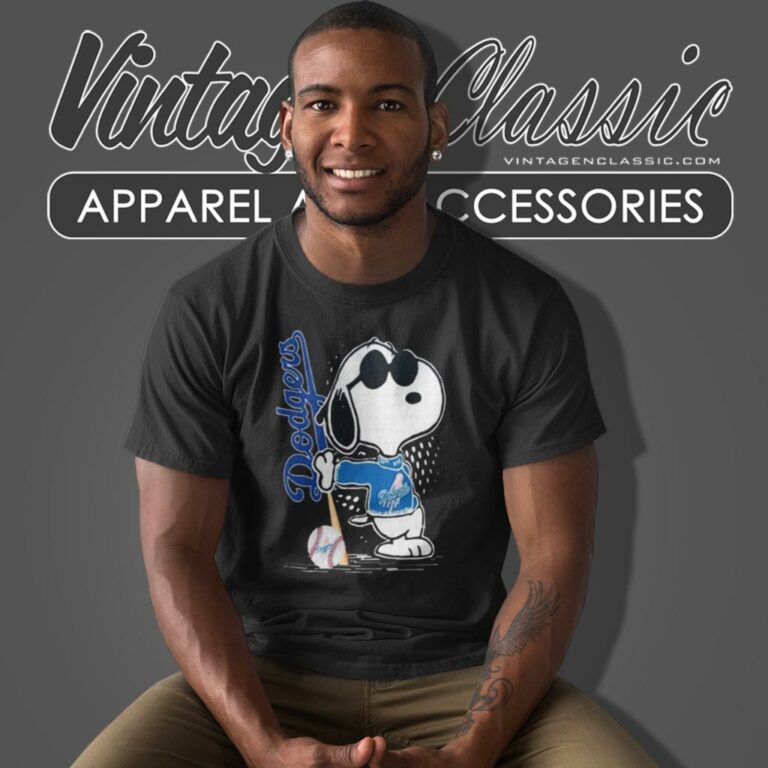 Snoopy Joe Cool Los Angeles Dodgers T Shirt Snoopy Joe Cool Los Angeles Dodgers T Shirt