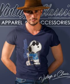 Snoopy Joe Cool Los Angeles Dodgers V Neck TShirt