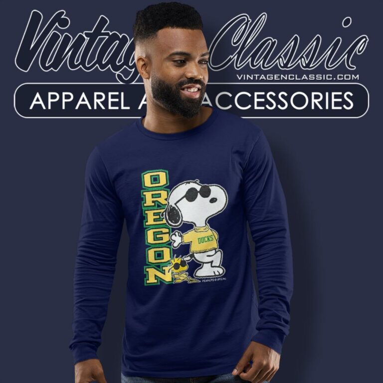 Snoopy Joe Cool Oregon Ducks Long Sleeve Tee Snoopy Joe Cool Oregon Ducks Long Sleeve Tee