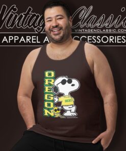 Snoopy Joe Cool Oregon Ducks Tank Top Racerback
