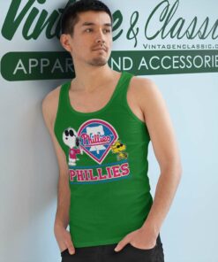 Snoopy Joe Cool Philadelphia Phillies Tank Top Racerback