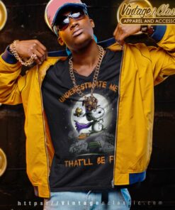 Snoopy Joe Cool Shirt Underestimate Me Thatll Be Fun V Neck TShirt