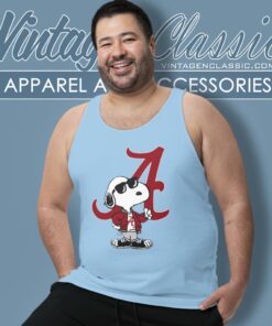 Snoopy Joe Cool The Alabama Crimson Tide Tank Top Racerback