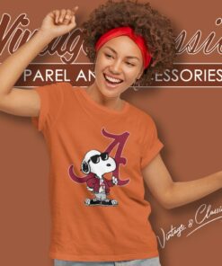 Snoopy Joe Cool The Alabama Crimson Tide Women T Shirt