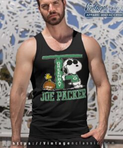 Snoopy Joe Cool The Green Bay Packers Tank Top Racerback